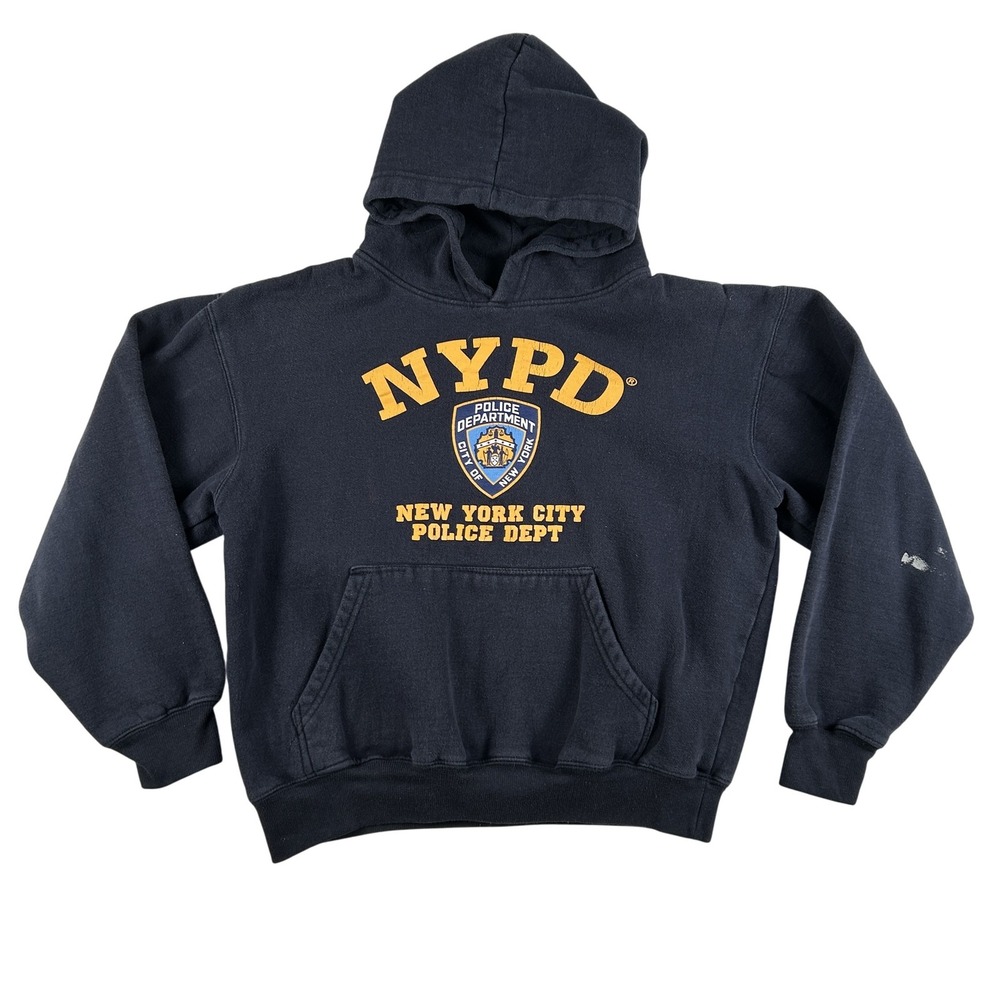 Vintage NYPD Hoodie Mens Small‎ New York City Police Dept Pullover Sweatshirt